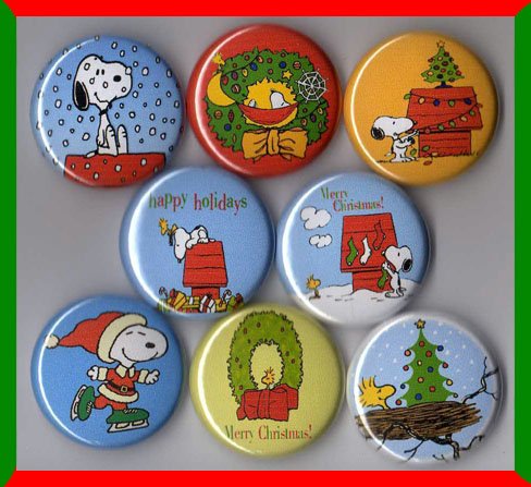 Inch Buttons Charlie Brown Snoopy_AB