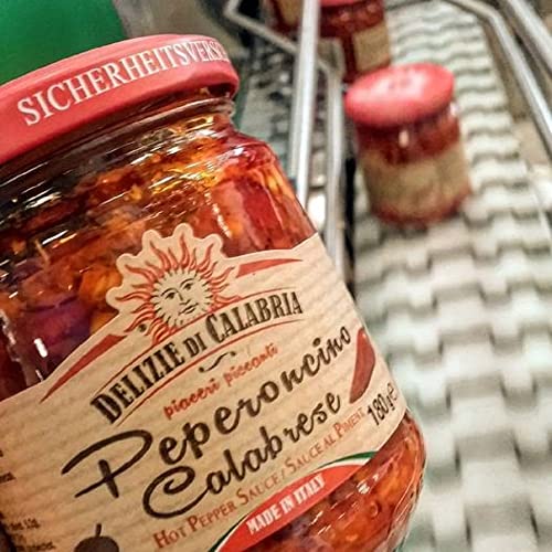 Italienische Pepper Hot-Sauce Chilisauce (180g) Aus Kalabrischem Peperoncino | Von Delizie di Calabria
