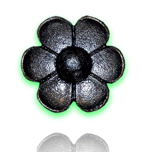 Déco fer Forgé-ROSACE FONTE DECORATION- H58 mm par 58 mm- Pour Porte Portail Portillon battant coulissant -1 Inserts Taraudés M5 Face Arriere- Usage...
