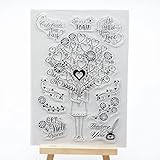 WooYangFun Voller Freude Home 1 Relax Gut Sein, zu Sich Selbst Gummi Clear Stamp für Karte Machen Dekoration und Scrapbooking