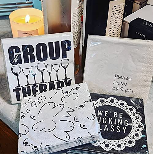 Twisted Wares - Funny Napkins - Does This Napkin Smell Like Chloroform - Boutique Cocktail Napkins - Perfect For Any Celebrations 5"X5" (20 Pack) #TOP3