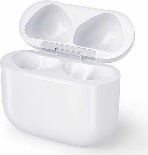 Funda de carga inalámbrica compatible con AirPods 4, cargador de repuesto con botón de sincronización de emparejamiento Bluetooth (a USB-C)