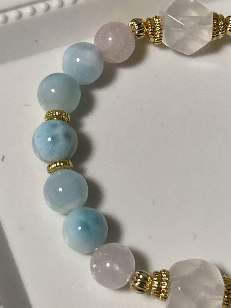 Amazon.co.jp: B252ラリマーデザインブレスレット size14