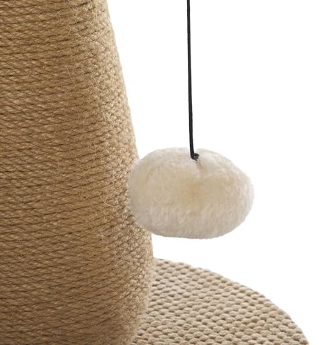 Rascador para gatos SAFAVIEH con juguete colgante de yute miniatura 4