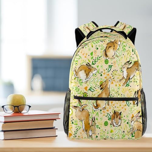Sac à dos de voyage décontracté avec feuilles peintes pour weekend