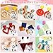 Polymer Clay Earring Making Kit- 30 Clay Earring Cutters, 24 Color Polymer Clay, 8 Circle Cutters, Rollers, B7000 Glue, 640 PCS Earrings Making Tools Accessories for Jewelry DIY (Instructions Include)