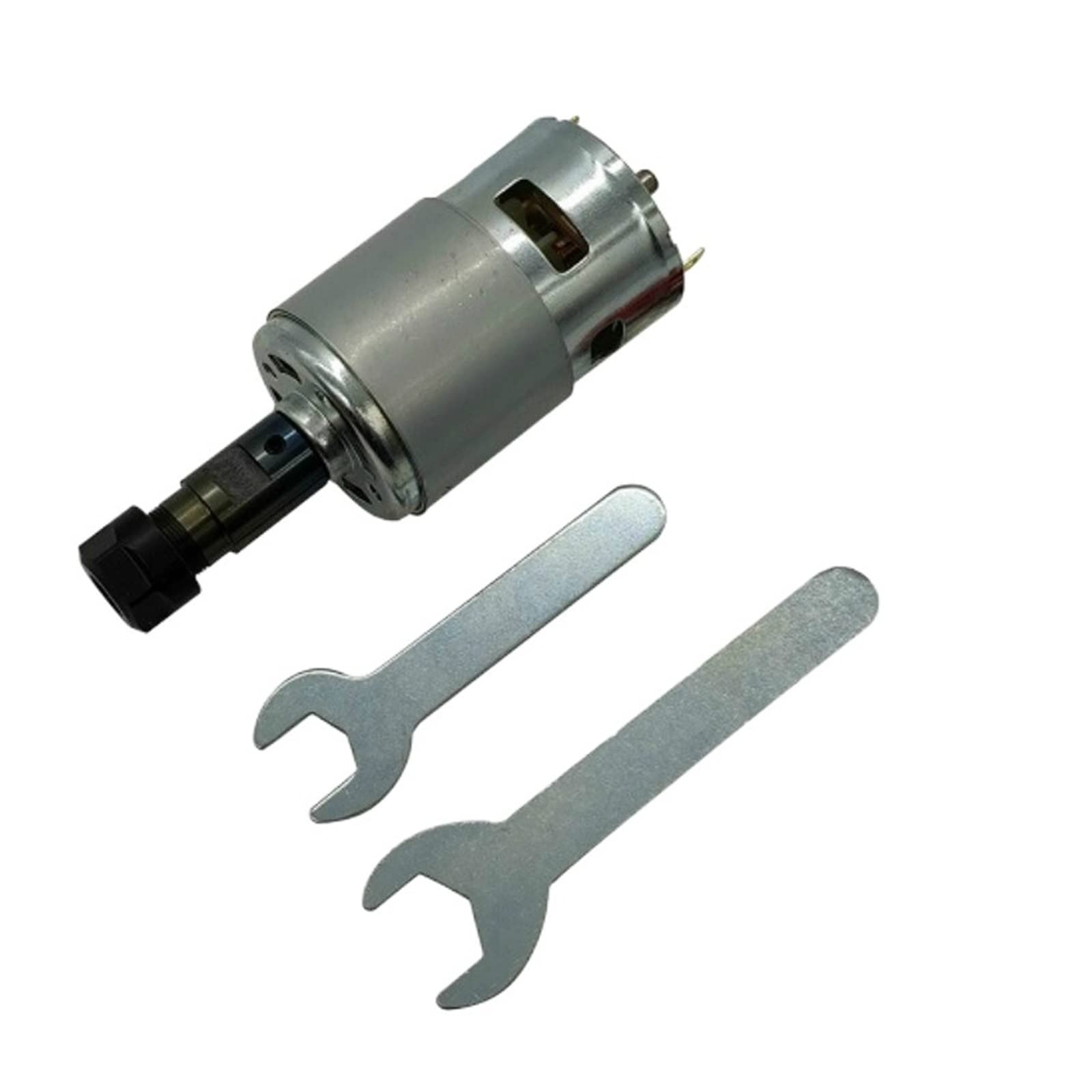 Motore mandrino, DC Motore 12-36 4000-12000 RPM Motore del mandrino con cuscinetti a sfera con ER11 Asta di estensione for CNC Macchina router(Option 1)