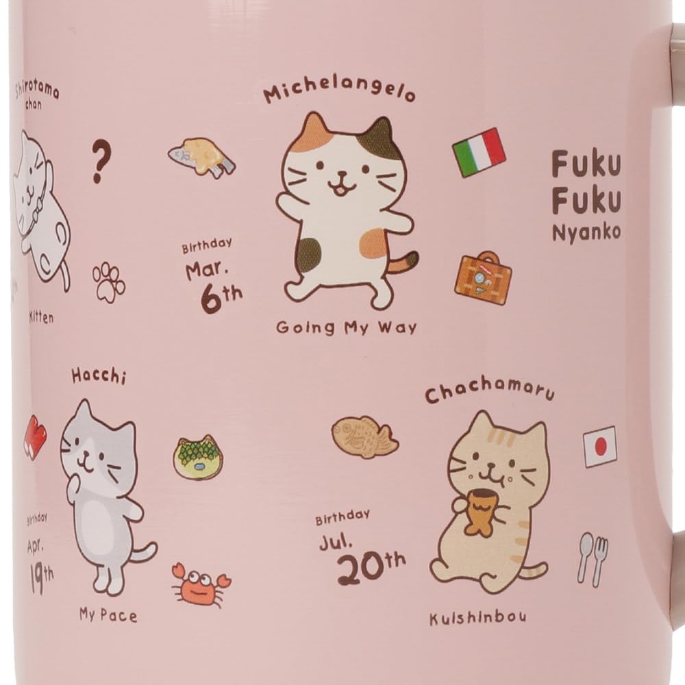 fuku ページ Amazon.co.jp: Fuku Fuku Nyanko Profile Stainless Steel Mug