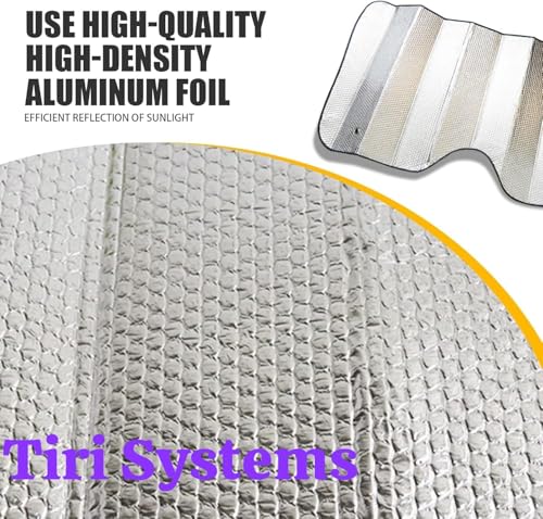 Image of Car Sunshade Summer Car Window Sunscreen Heat Insulation Foldable Sun Shade for Front Windshield UV Block, Sun Visor Shield Sun Reflective Sun Blind for Auto Interior Protection
