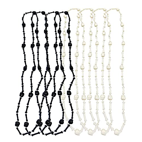 Collier de perles crânes Halloween enfants pour chasses aux bonbons et fêtes