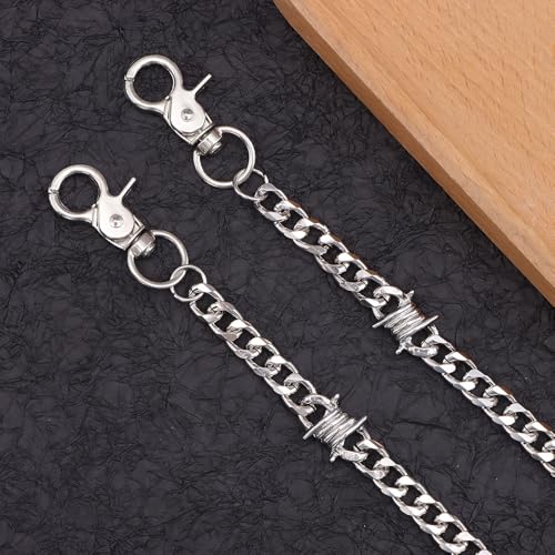 Image of Gothic Pants Chain Wallet Keychain Edgy Punk Hip Hop Waist Accessory for Jeans, Streetwear Women Men