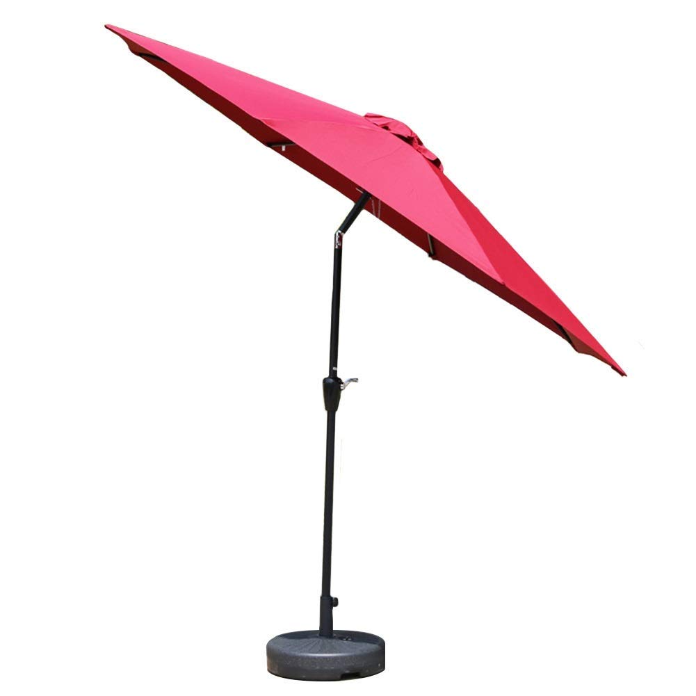 WDSOPK Parasol 9Ft Garden Umbrella Parasol Outdoor Patio Garden Table Umbrella W/Tilt Adjustment Perfect For Outdoor Beach Commercial Event Market Camping Pool Side