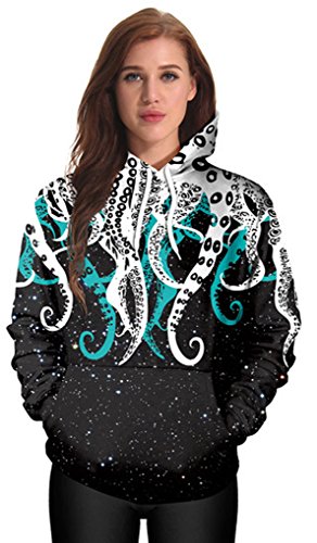 Belsen - Felpe a maniche lunghe, da donna Polipo M