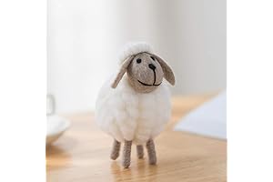 Adorable Felted Wool Sheep Ornament: A Festive Touch for Your Christmas Tree