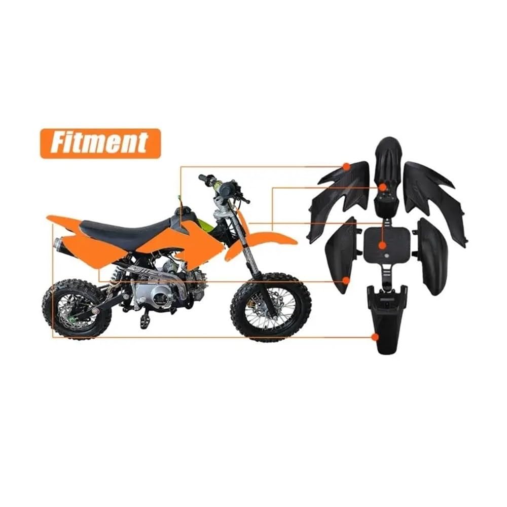 Juego de carenado de plástico para Motocicleta, Cuerpo de plástico para CRF50 XR50 50cc 70cc 90cc 110cc 125cc Pit Dirt Bike sección de carenados