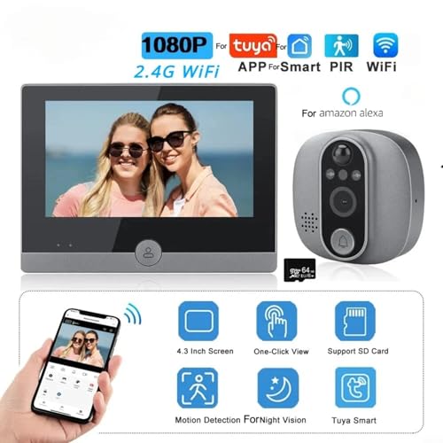 Mirilla digital HD para ver quién llama desde la comodidad de tu smartphone con WLAN 8
