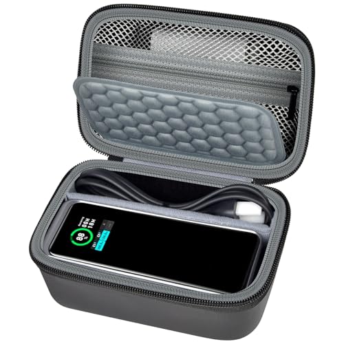 Case Compatible with Anker Prime Power Bank, 27,650mAh/ for Anker Prime Power Bank 20,000mAh Portable Charger with 100W Charging Base, Battery Pack Power Station Organizer, Hold Cable and Charger