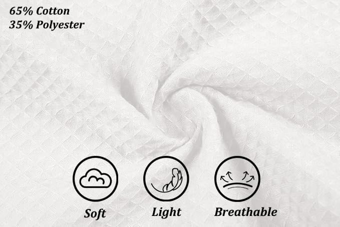 3 Pcs Towel Wrap for Women Lightweight Waffle Spa Bathrobe Cover Up Bath Shower Wraps with Adjustable Closure - Image 6