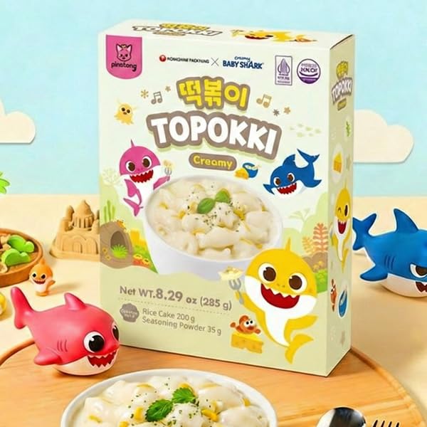 Amazon.co.jp: ベイビーシャーク トッポギ 4個セット(マイルド味2個