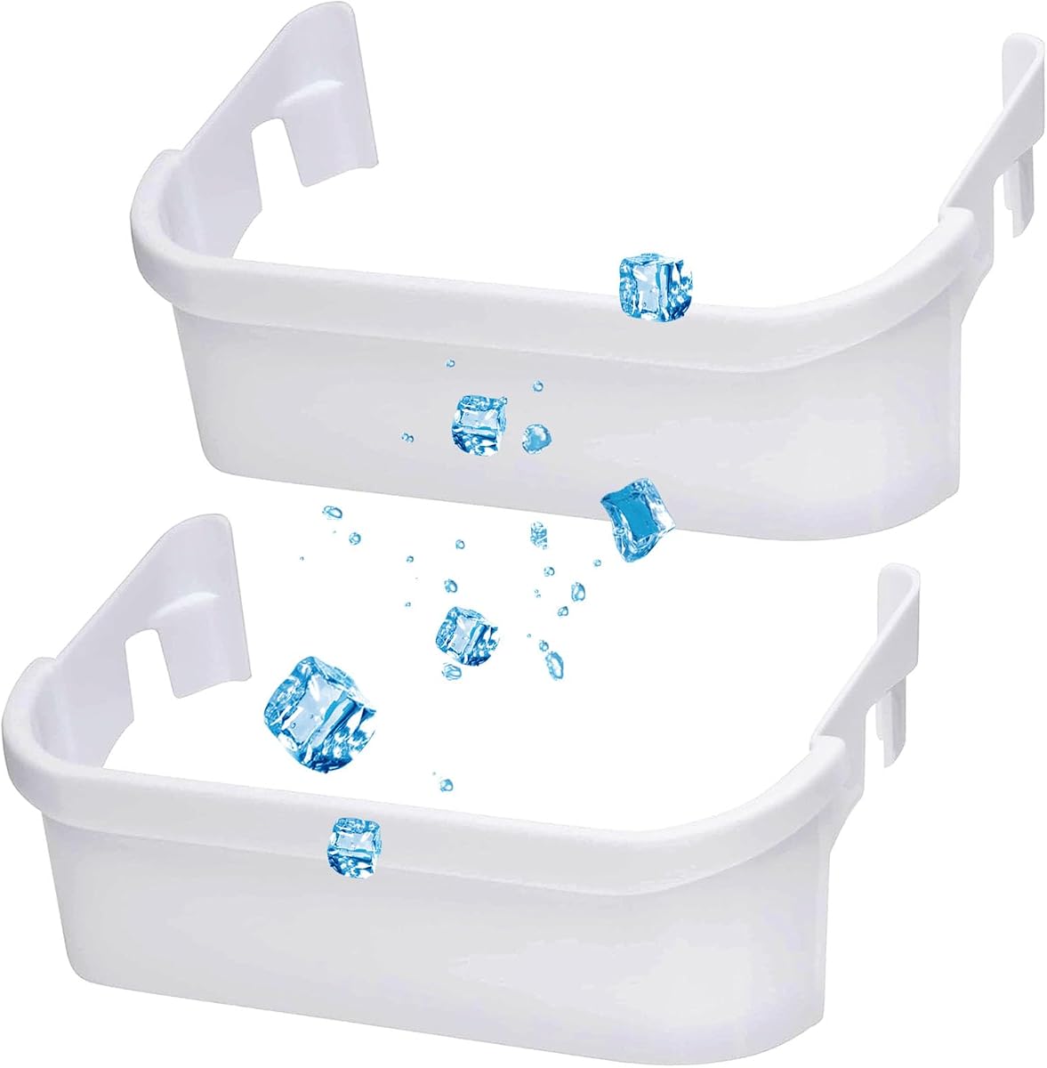 2 PACK 240351601 Refrigerator Freezer Door Bin Door Side Shelf Compatible with Kenmore Frigidaire Refrigerator