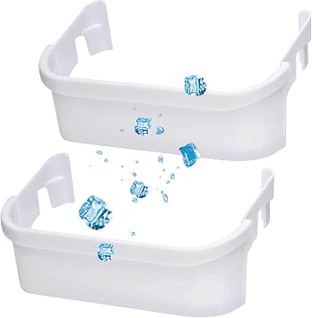 2 PACK 240351601 Refrigerator Freezer Door Bin Door Side Shelf Compatible with Kenmore Frigidaire Refrigerator