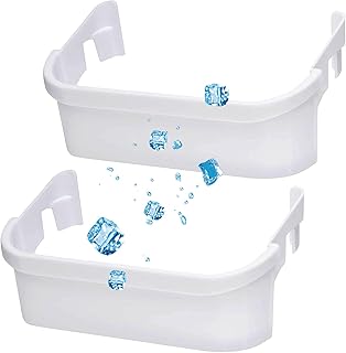 2 PACK 240351601 Refrigerator Freezer Door Bin Door Side Shelf Compatible with Kenmore Frigidaire Refrigerator