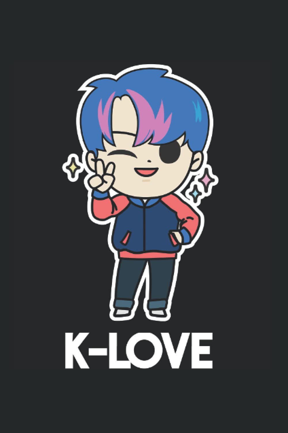 K-Pop K-Love RM Kim Namjoon: DIN A5 Liniert 120 Seiten / 60 Blätter Notizbuch Notizheft Notiz-Block Lustige K-Pop Koreanische Populäre Musik Saranghae Fanartikel