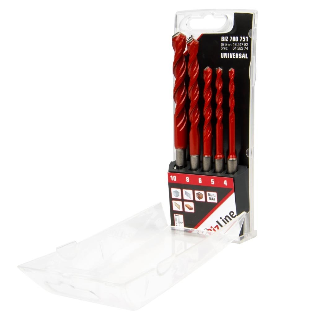 coffrets de 5 forets multi matériaux