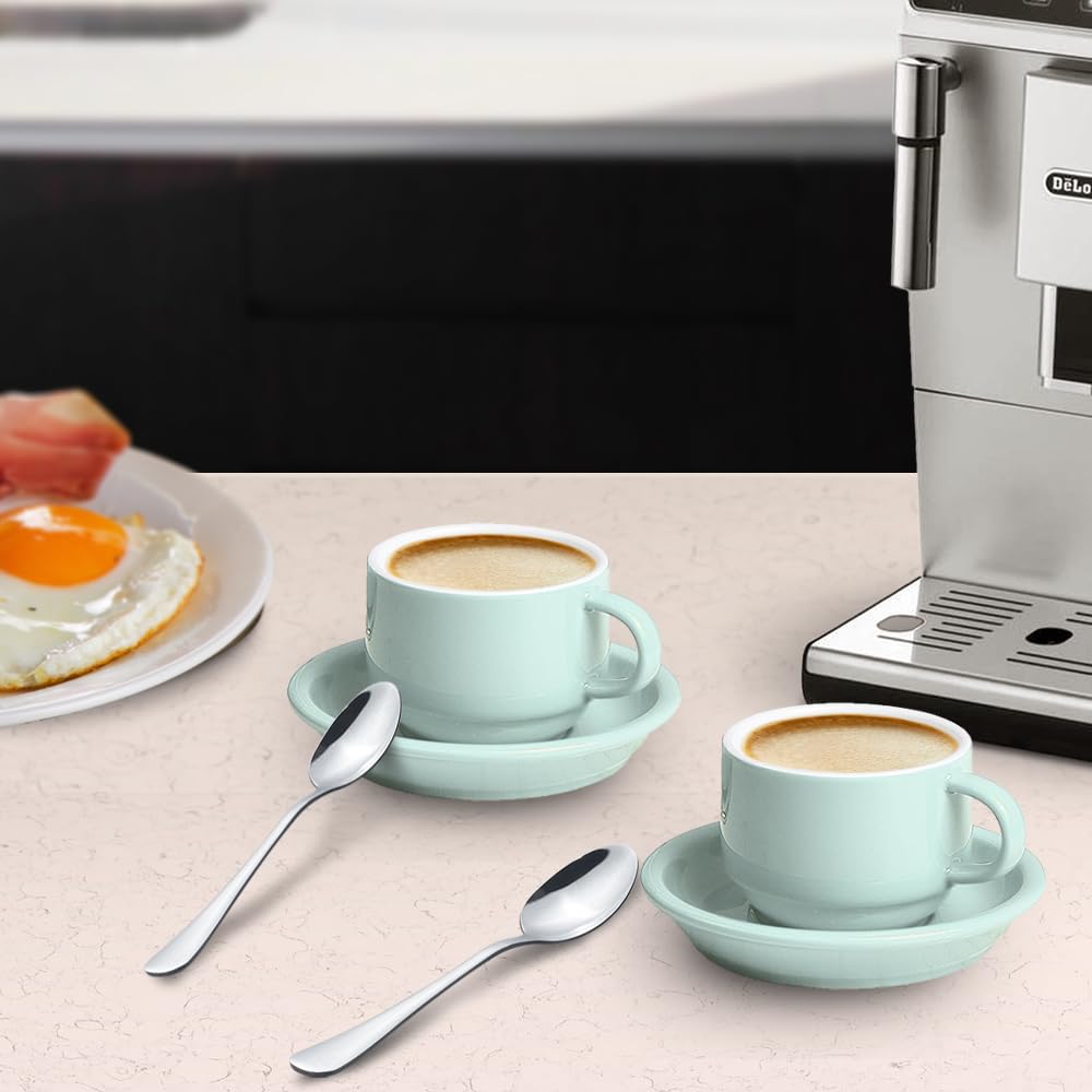 homEdge Cucchiaino da caffè in acciaio inox, 12,7 cm, mini cucchiaini da caffè per dessert e tè Demitasse, set da 12