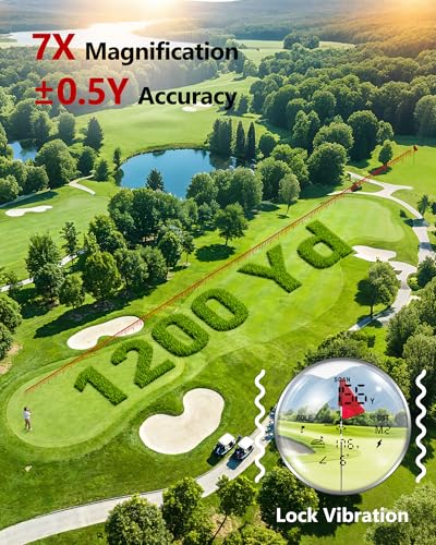 Golf Rangefinder with Slope and Vibration