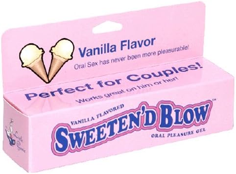 Little Genie, Sweeten'd Blow Oral Pleasure Gel, Vanilla, 1.5 Ounces (Pack of 4)
