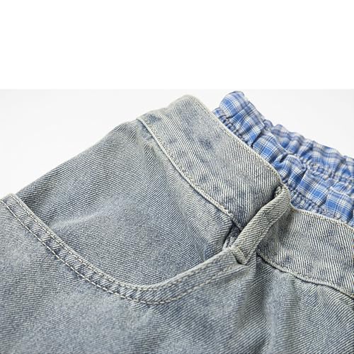 Baggy Jeans Men Washed Double Waisted Sweatpants Men Streetwear for Skater Wide Leg High Waisted Denim Pants4