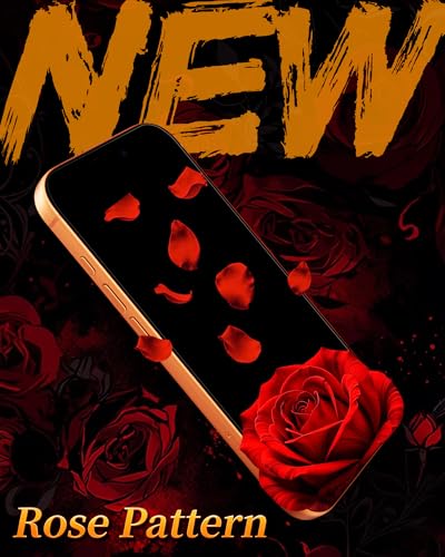 Image of 2 Pack Privacy Screen Protector for iPhone 16 Pro Max Tempered Glass Anti-Spy Rose Pattern 16ProMax Easy Installation Frame Full Coverage Anti-Scratch (6.9 inch)