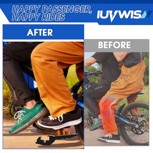 Image of Dirt Bike Universal Passenger Foot Pegs CNC for Surron LBX Talaria Eride Pro SS 2.0 3.0 Tuttio Soleil 01, Rear Footpegs Rest Pedal for Talaria Sting MX3 R MX4 MX5 X3 XXX E-Ride Pro SR S Black