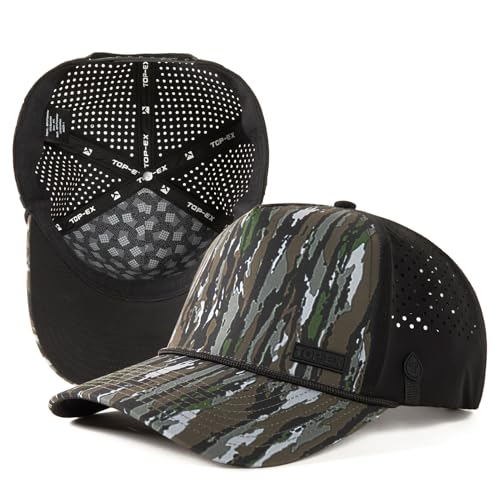 Image of TOP-EX Performance Baseball Hat for Men Water Resistant Golf Cap Running Cooling Snapback Laser Perforated
