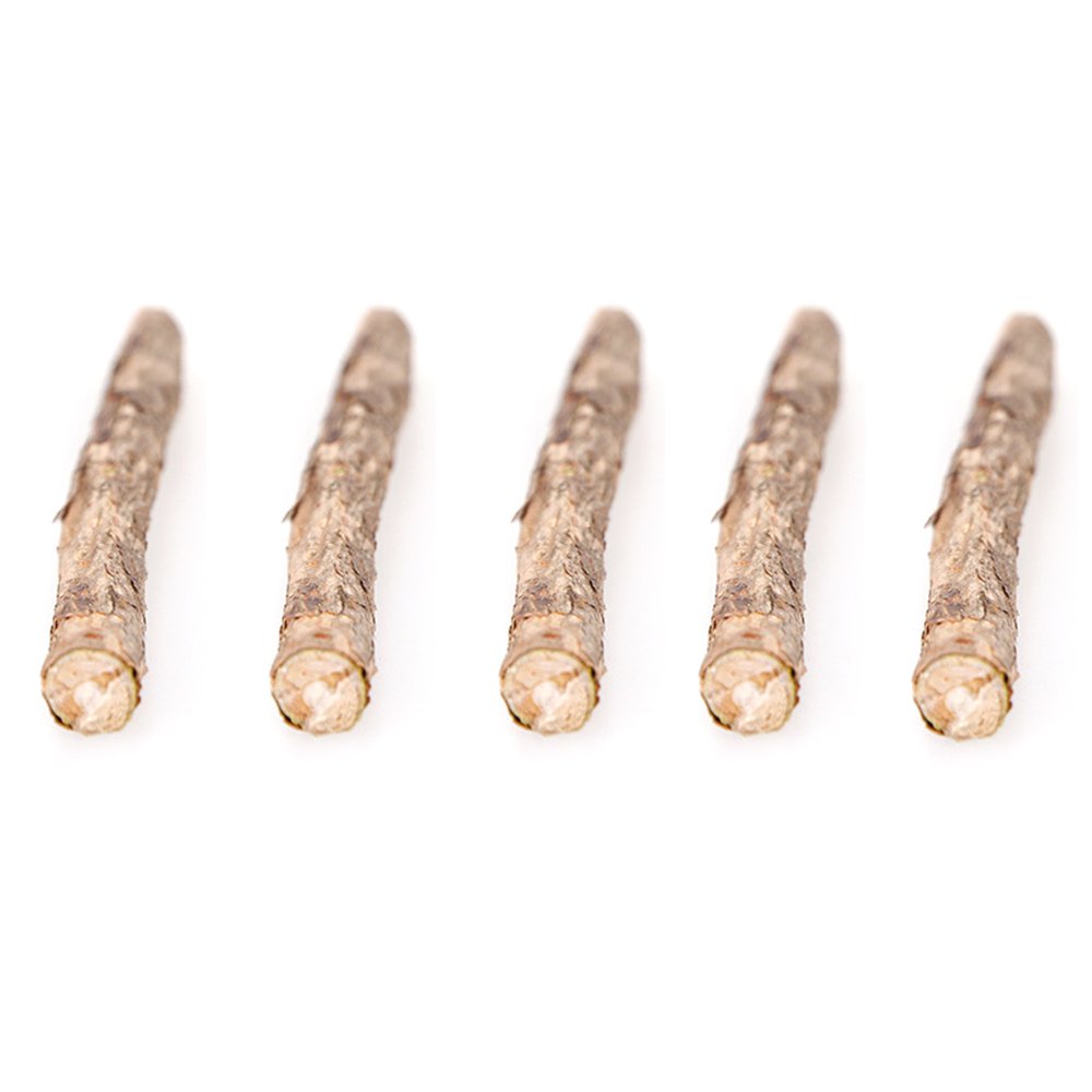 HELEMIY 5 Pcs Natural Cat Catnip Sticks Matatabi Snacks Molar Chew Toy Dental Cleaning Teeth Wood Stick for Pet Cat Kitten
