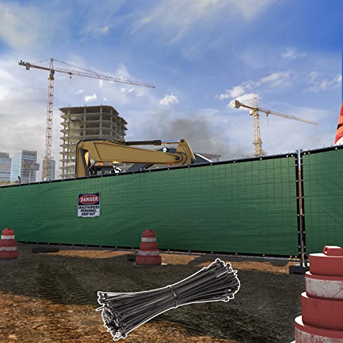 Shademart 6' X 50' Green Fence Privacy Screen Windscreen Shade Fabric Cloth Hdpe, 90% Visibility Blockage, With Grommets, Heavy Duty Commercial Grade, Cable Zip Ties Included (We Customize Size) #TOP3