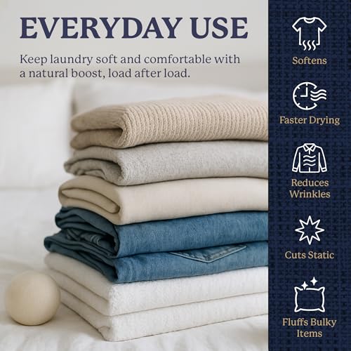 Image of Farberware Wool Dryer Balls, 4-Pack, Reusable