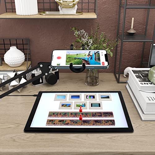 slide viewer light pad for slides and film negative scanning ultra-thin a4 size magnetic backlight with 3 brightness levels usb powered