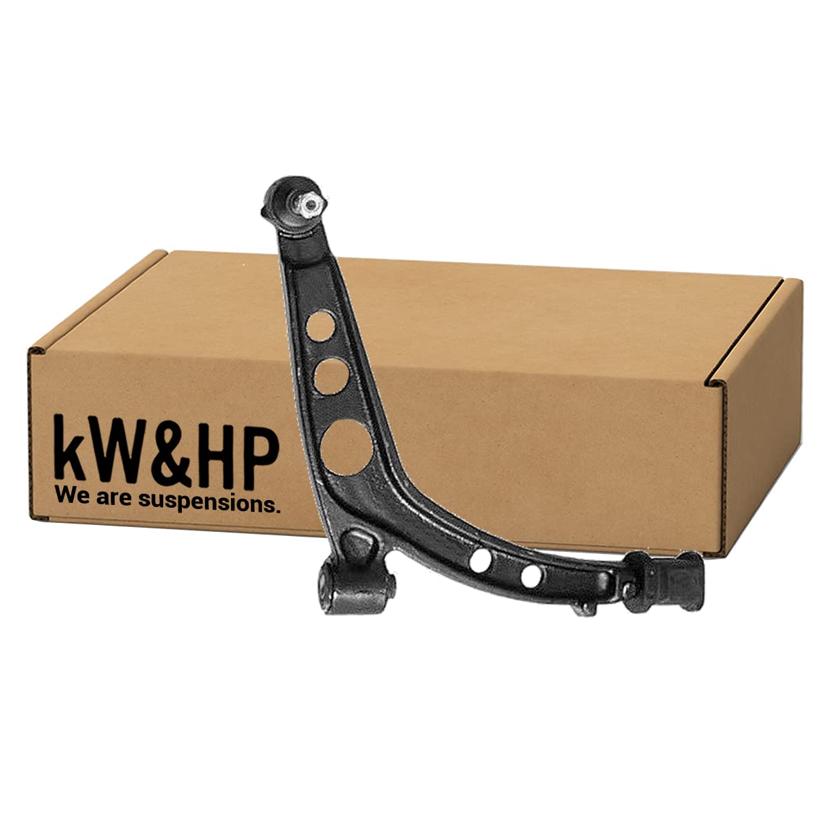 kW&HP KIT 2 PEZZI COPPIA BRACCETTI TRAPEZI OSCILLANTI ANTERIORI LATO DX/SX CINQUECENTO/SEICENTO (KW0001)