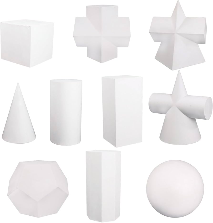 Amazon | Besshon 石膏 デッサン 模型 モデルアート 図形 モデル