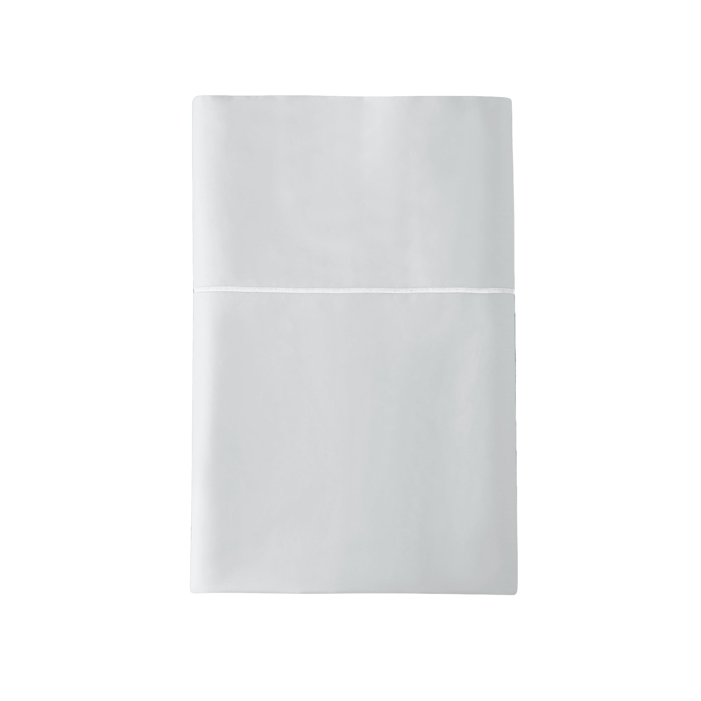Certified Organic Full Flat Sheet Only - 100% Organic Cotton Top Sheet with Luxurious Soft and Breathable 300 Thread Count Sateen Weave Finish - GOTS &amp; Fairtrade Certified (Shore, Full)
