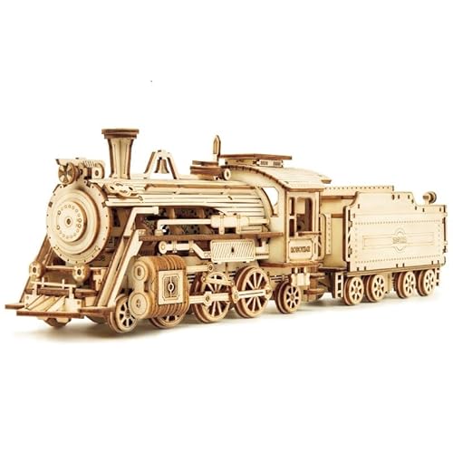 つくるんですR 日本語説明書付 3D ウッドパズル オーナメントシリーズ (貨物蒸気機関車)
