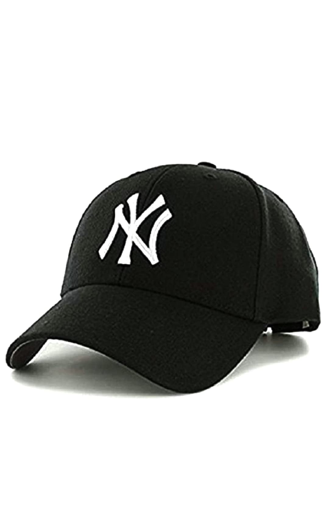 NY Black Caps for Men's Womens Girls Boys Baseball Adjustable Caps (Black)-image-43
