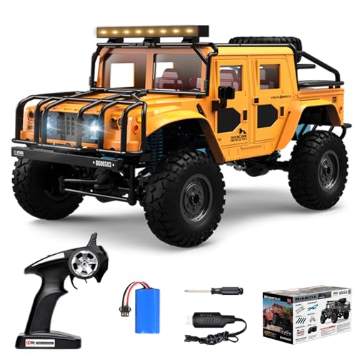 Fisca RC Rock Crawler 1/12 4x4, 2.4GHz 4WD Fernsteuerung Fahrzeug Off-Road...
