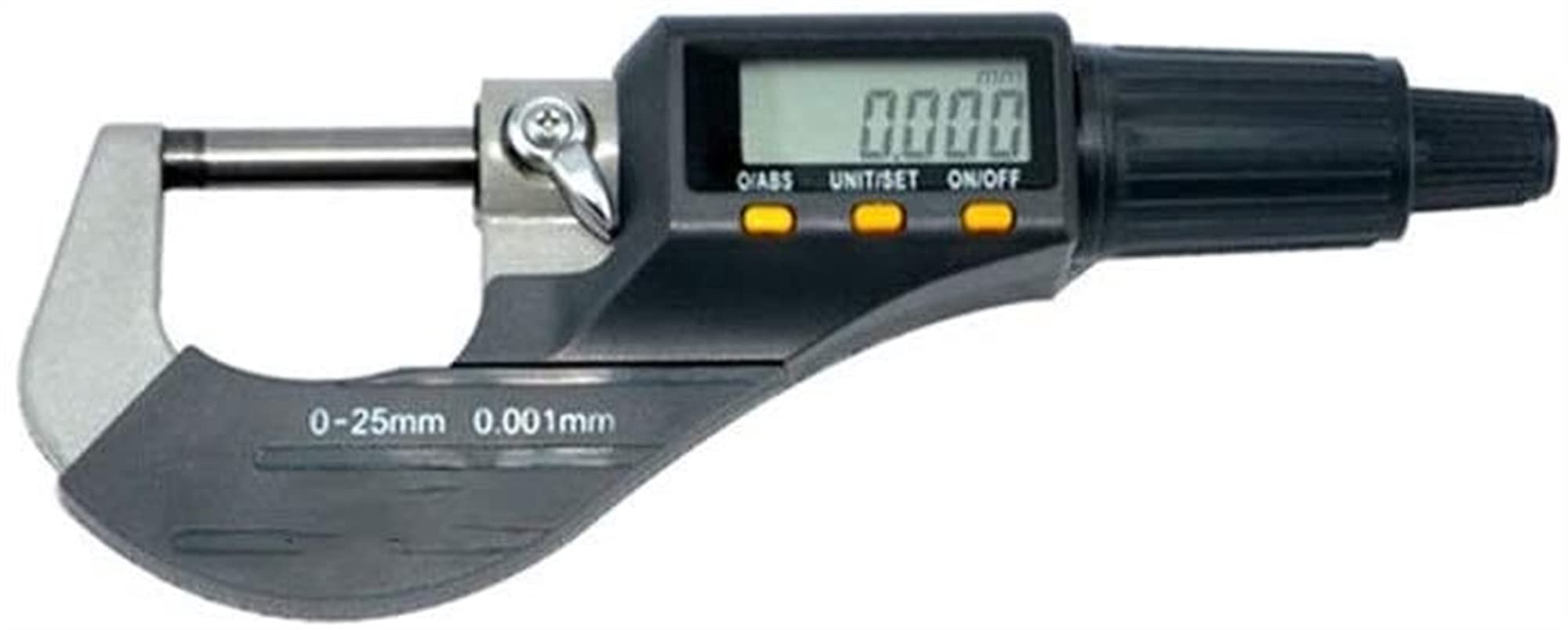 JJJ Durevole Micrometro Digitale Strumento di Misurazione 0-1" / 0-25mm Spessore Misura Pollici/Diametro Metrico Calibro con Display LCD Preciso (Dimensioni: 0-25MM)