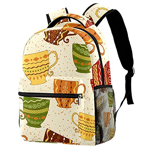 Sac à dos d'école multicolore avec compartiment ordinateur portable intégré