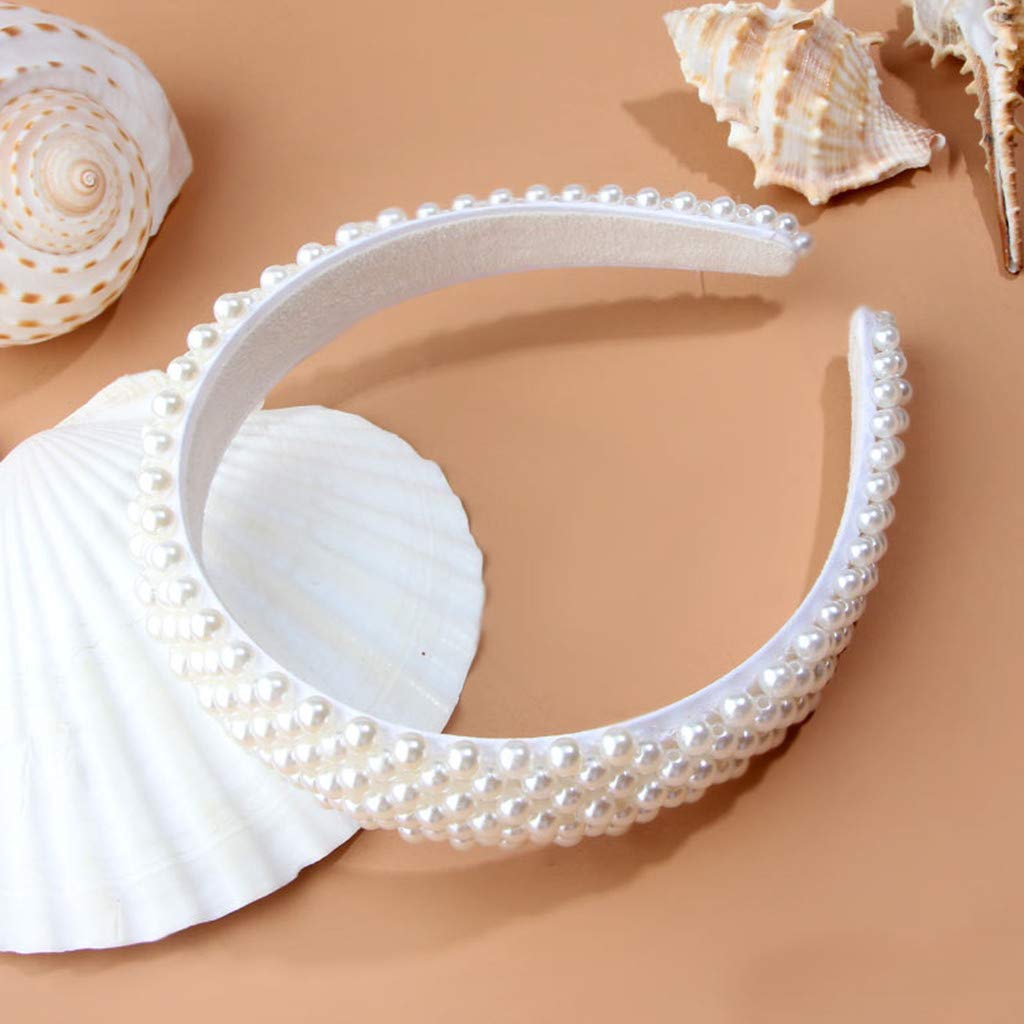 Amazon.com : Pearl Headbands for Women Ladies,White Hairband