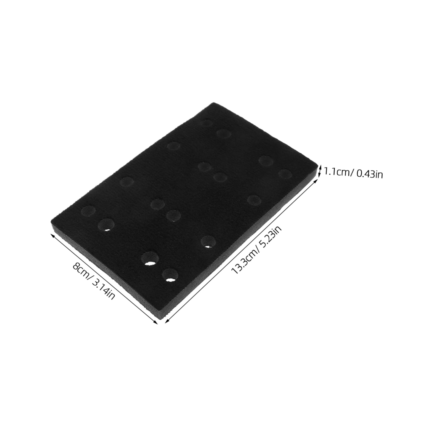 Veemoon High Efficiency Protection Buffer Pad Sponge Sander Backing Sandpaper Easy Install for Pneumatic Sander