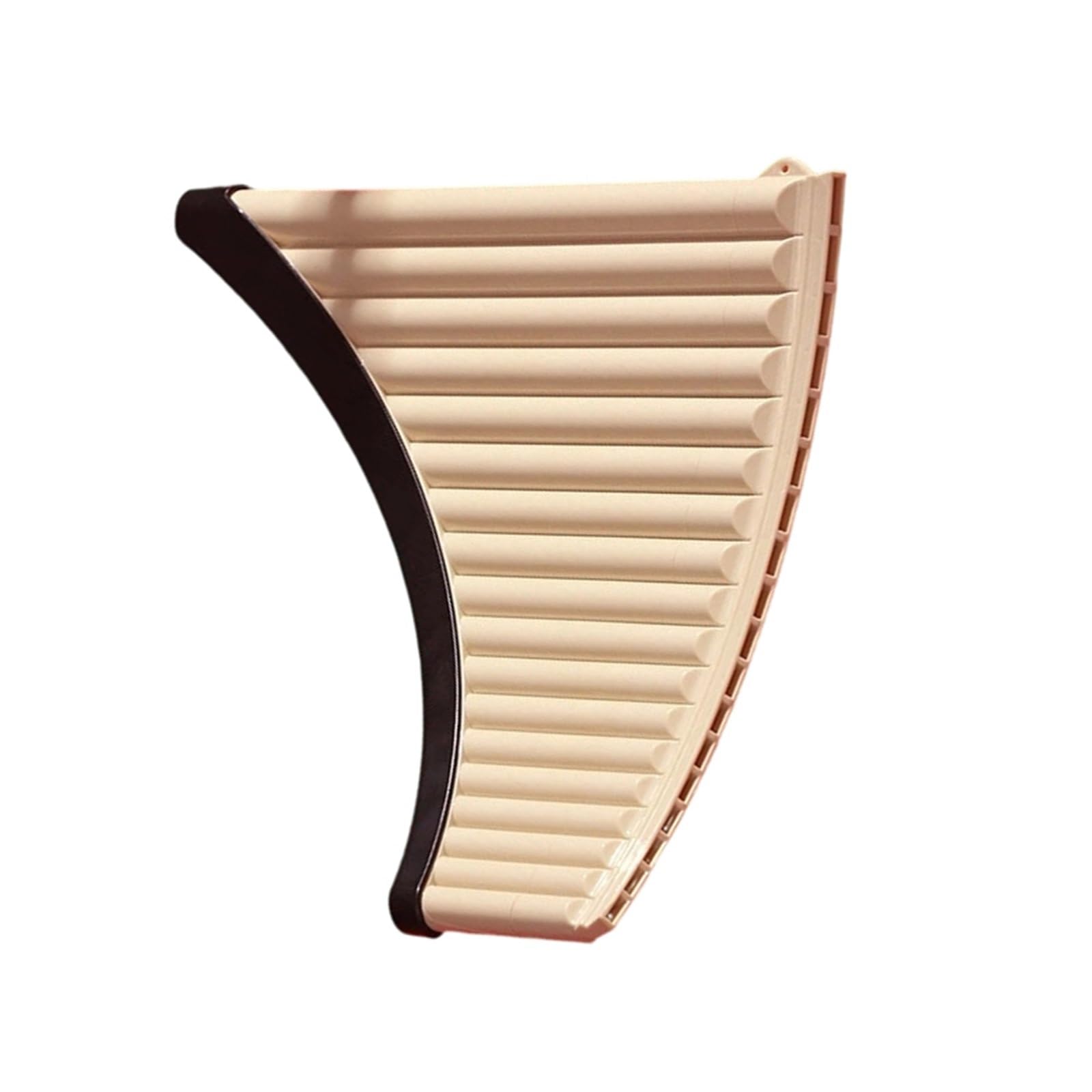 Flauti Pan Professionali Strumento Professionale Per Principianti A 18 Tubi C Chiave Panpipe Con Diaframma Curvo(Beige)